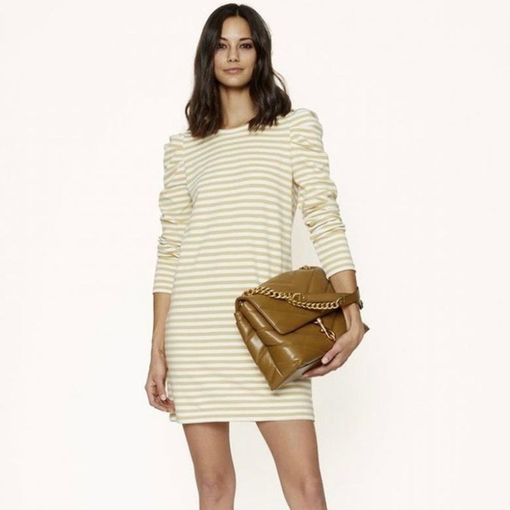 Rebecca Minkoff Talia Striped Sweatshirt Dress